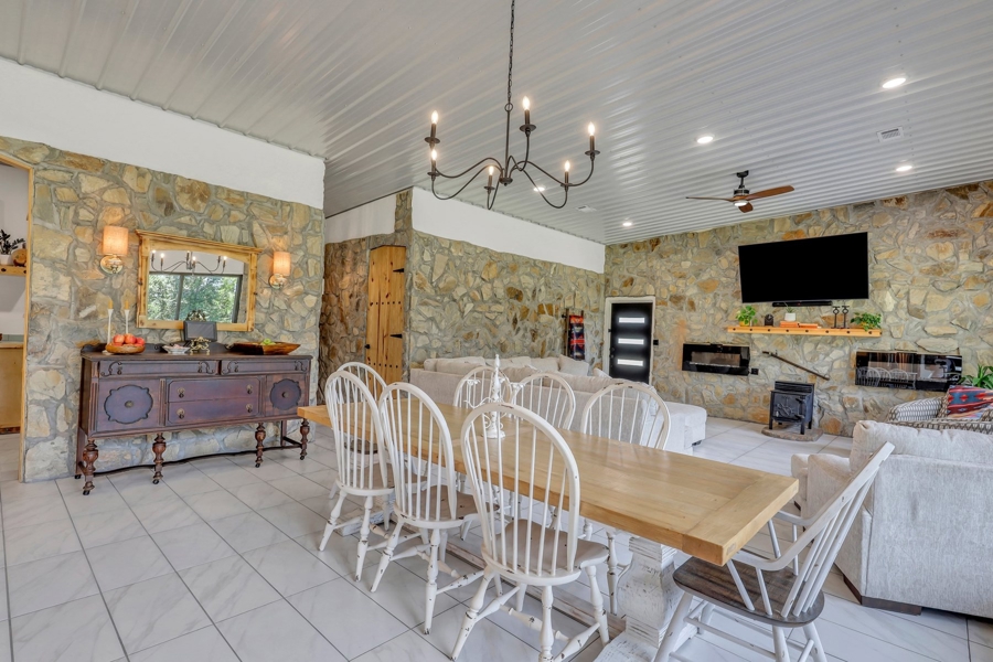 Main house dining/living area
