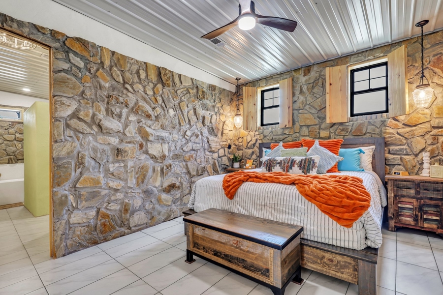 Master suite in main house