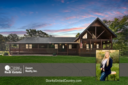 Custom Built Log Cabin and 57 Wooded Acres in Thayer MO - image 1