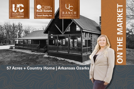 Custom Built Log Cabin and 57 Wooded Acres in Thayer MO - image 1