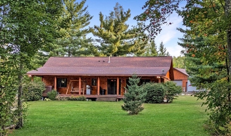Log Home w/  10 Acres For Sale Comins MI Montmorency Cty - image 1