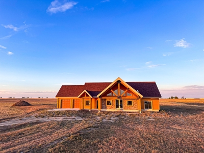 Open Concept Log Home To Be Finished On Acreage In Glasgow - image 7