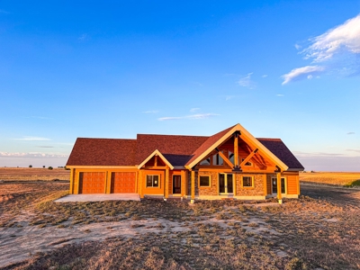 Open Concept Log Home To Be Finished On Acreage In Glasgow - image 6