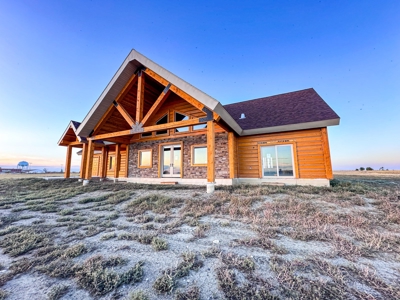 Open Concept Log Home To Be Finished On Acreage In Glasgow - image 2