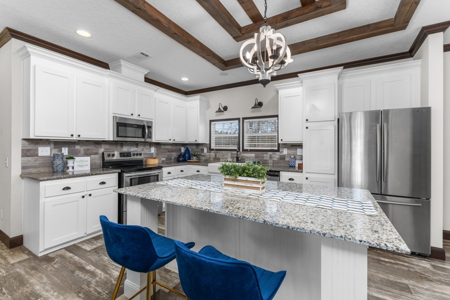 Kitchen Island with Quartz Counter