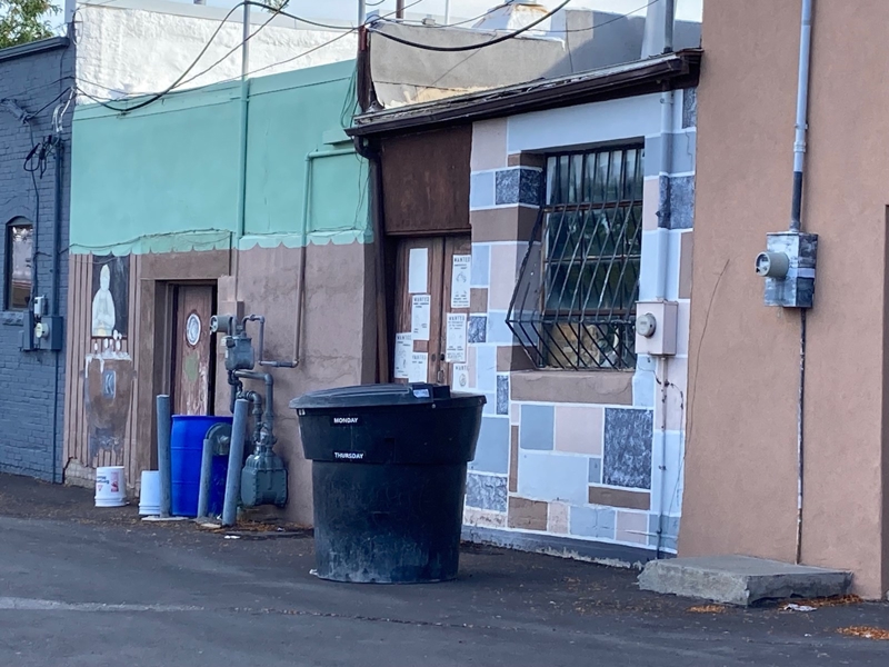 Back of Building and Dumpster