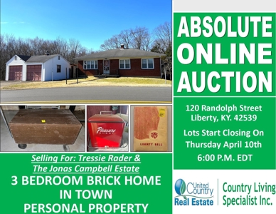 3 Bedroom 1 Bath Brick Home In Town - Liberty, Ky. - image 46