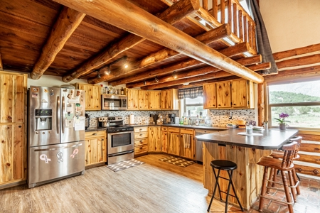 Colorado Log Home On 60 Acres With Shop Bordering Blm For 2900' - image 6