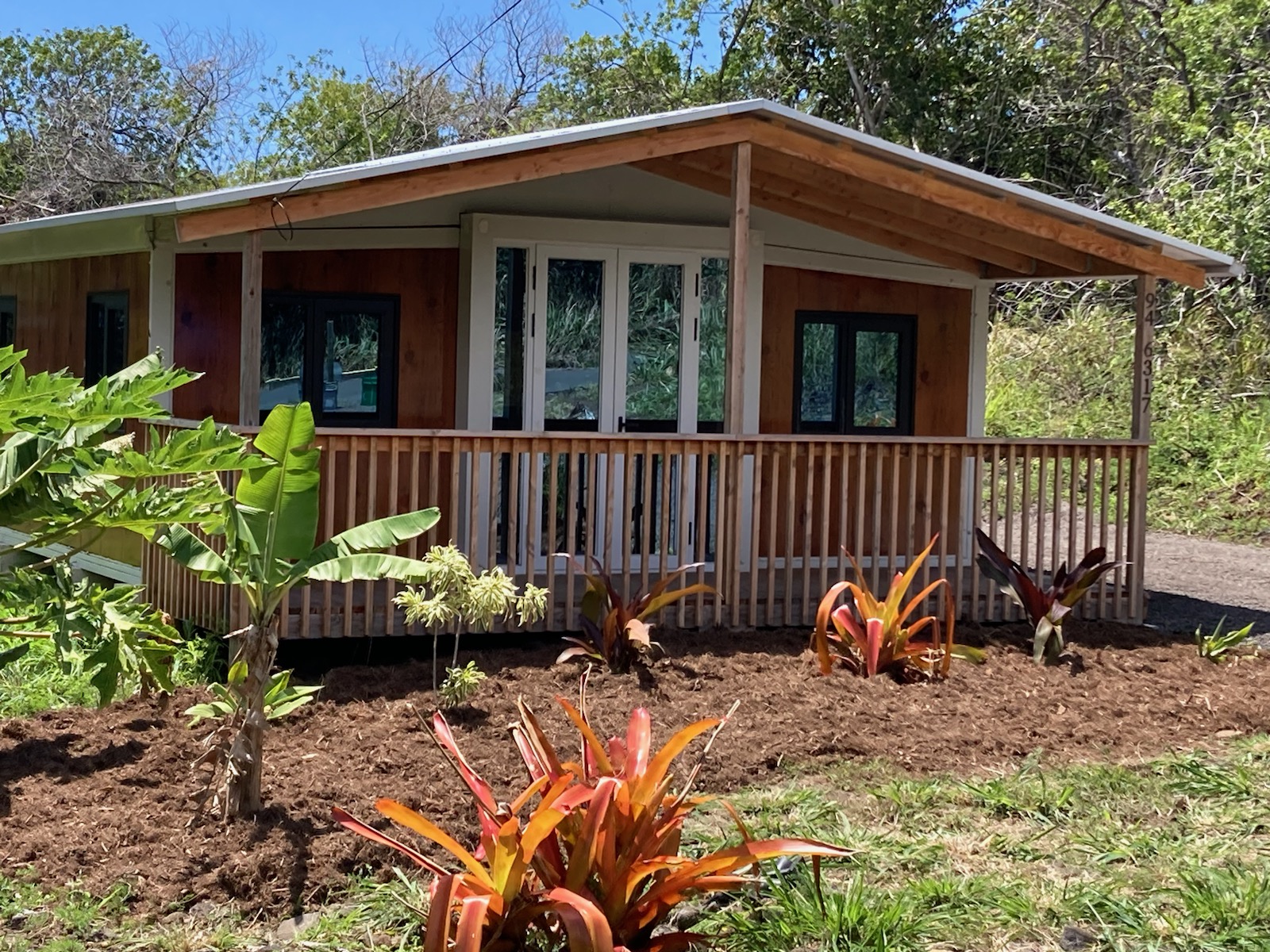 New mulch and added landscaping bring a refreshed, inviting look to the property.
