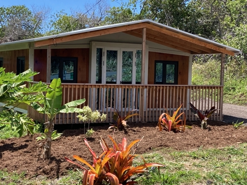 New mulch and added landscaping bring a refreshed, inviting look to the property.