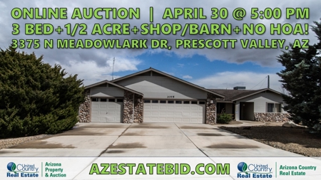 Online Auction! Prescott Valley, AZ Home Half-Acre+Shop & No HOA! - image 43