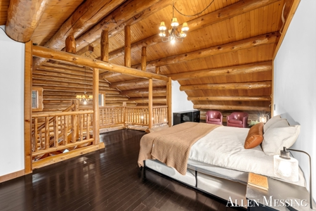 Custom Log Home on 10+ Acres with private Muskegon river frontage - image 17