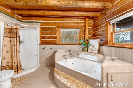 Custom Log Home on 10+ Acres with private Muskegon river frontage - image 12