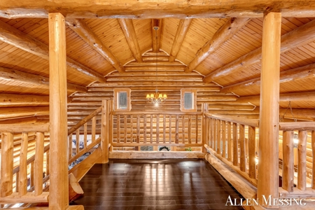 Custom Log Home on 10+ Acres with private Muskegon river frontage - image 22