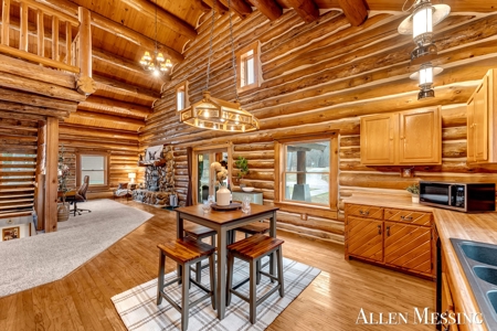 Custom Log Home on 10+ Acres with private Muskegon river frontage - image 6