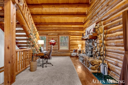 Custom Log Home on 10+ Acres with private Muskegon river frontage - image 10