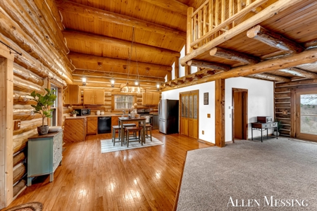 Custom Log Home on 10+ Acres with private Muskegon river frontage - image 8