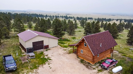 Log Cabin in the Little Rocky Mountains near Landusky Montana - image 40