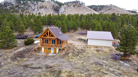 Log Cabin in the Little Rocky Mountains near Landusky Montana - image 26