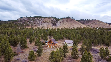 Log Cabin in the Little Rocky Mountains near Landusky Montana - image 2