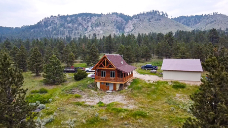 Log Cabin in the Little Rocky Mountains near Landusky Montana - image 42