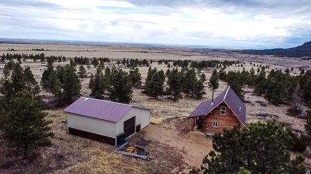 Log Cabin in the Little Rocky Mountains near Landusky Montana - image 9