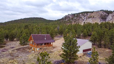 Log Cabin in the Little Rocky Mountains near Landusky Montana - image 28