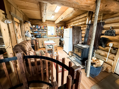 Log Cabin in the Little Rocky Mountains near Landusky Montana - image 15