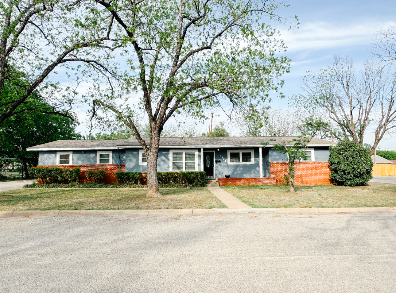 front of property