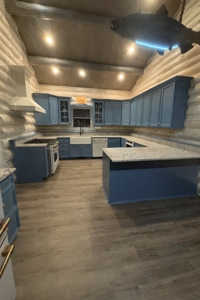 Custom Log Home on Lake Huron Hessel, MI Mackinac County Michigan - image 47