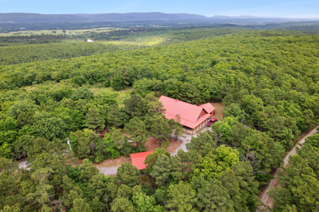 Log Home on 243 Acres, Hunting Land with Panoramic Views - image 1