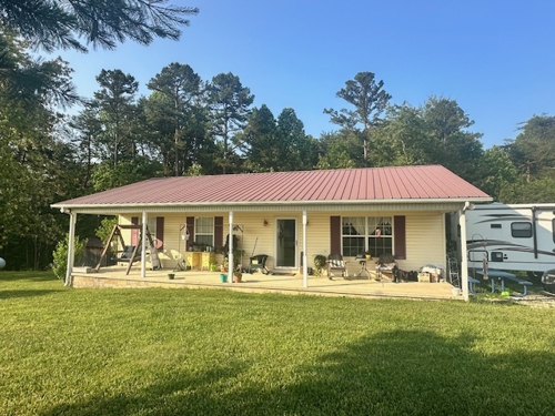 Front of home.