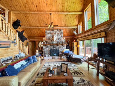 Lakeside Log Cabin Retreat in Lakeville, Maine - image 12