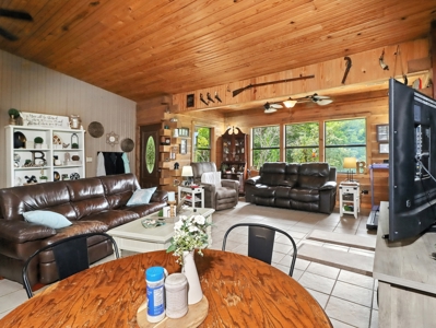 Earth-Berm Log Home on 19 Acres with Pond & Springs - image 5