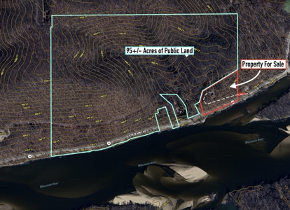 Wisconsin River Cabin for Sale in Richland County, WI – Bordering - image 45