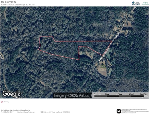 30 Acre Amite River Hunting Tract Amite County MS