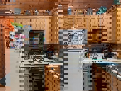 Half-Log Cabin with Loft on Canada Creek Ranch, Atlanta MI - image 8