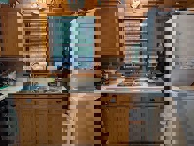 Half-Log Cabin with Loft on Canada Creek Ranch, Atlanta MI - image 6