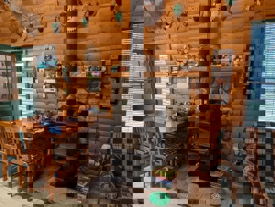 Half-Log Cabin with Loft on Canada Creek Ranch, Atlanta MI - image 34