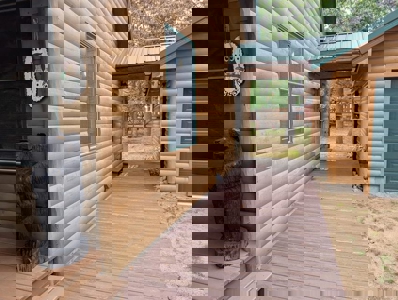 Half-Log Cabin with Loft on Canada Creek Ranch, Atlanta MI - image 25