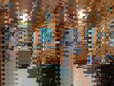 Half-Log Cabin with Loft on Canada Creek Ranch, Atlanta MI - image 5