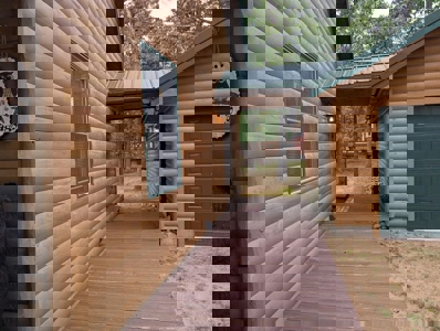 Half-Log Cabin with Loft on Canada Creek Ranch, Atlanta MI - image 27