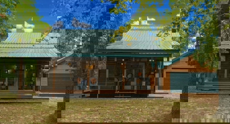 Half-Log Cabin with Loft on Canada Creek Ranch, Atlanta MI - image 1