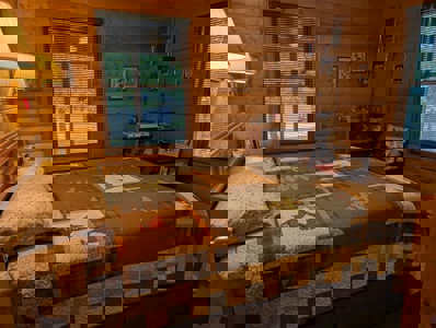 Half-Log Cabin with Loft on Canada Creek Ranch, Atlanta MI - image 17