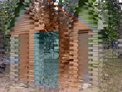 Half-Log Cabin with Loft on Canada Creek Ranch, Atlanta MI - image 29