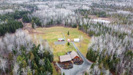 1670 Sq. Ft. Log Home on 48 Acres - Milo, Maine - image 2