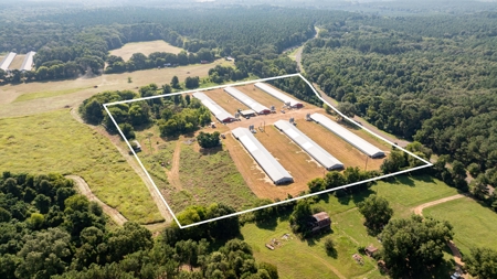 Turn Key 6 House Broiler Farm in Linden, Texas - image 2