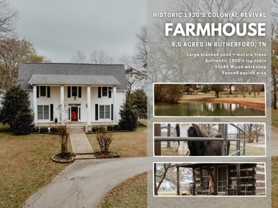 West TN Historic Home for Sale w/ Fenced Pasture & Stocked Pond - image 50