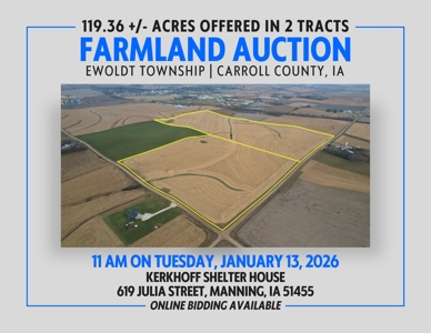 Carroll County Iowa Farmland Auction - image 1