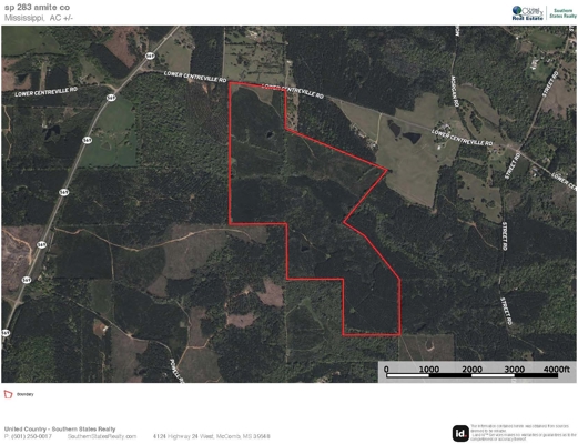 283± Acres for Sale Amite County, Mississippi